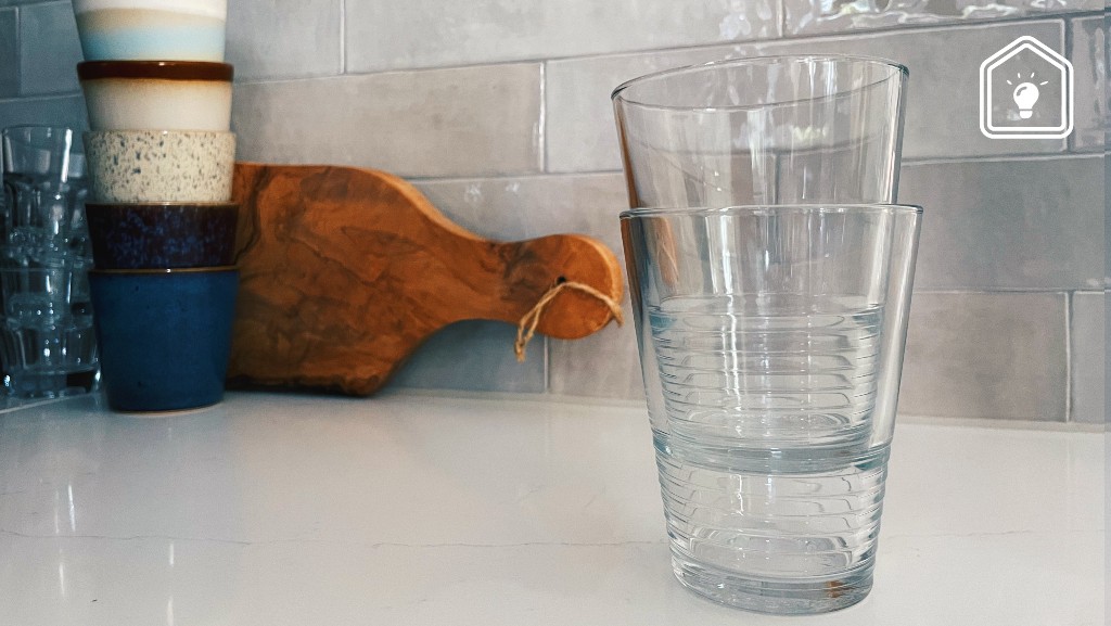 glazen uit elkaar halen